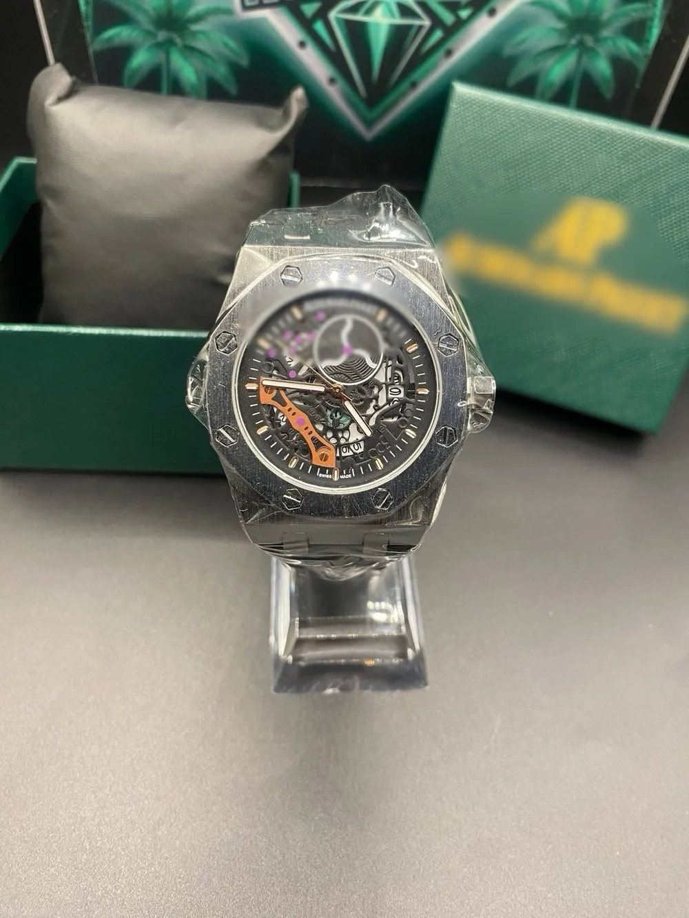 Royal Oak Skeleton Black Orange Accents *Box Included*